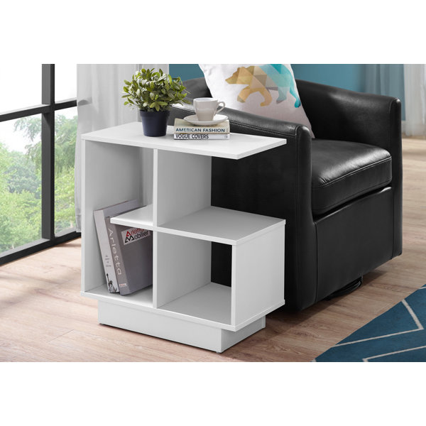 Contemporary accent side end table with drawer small sofa shop wooden table